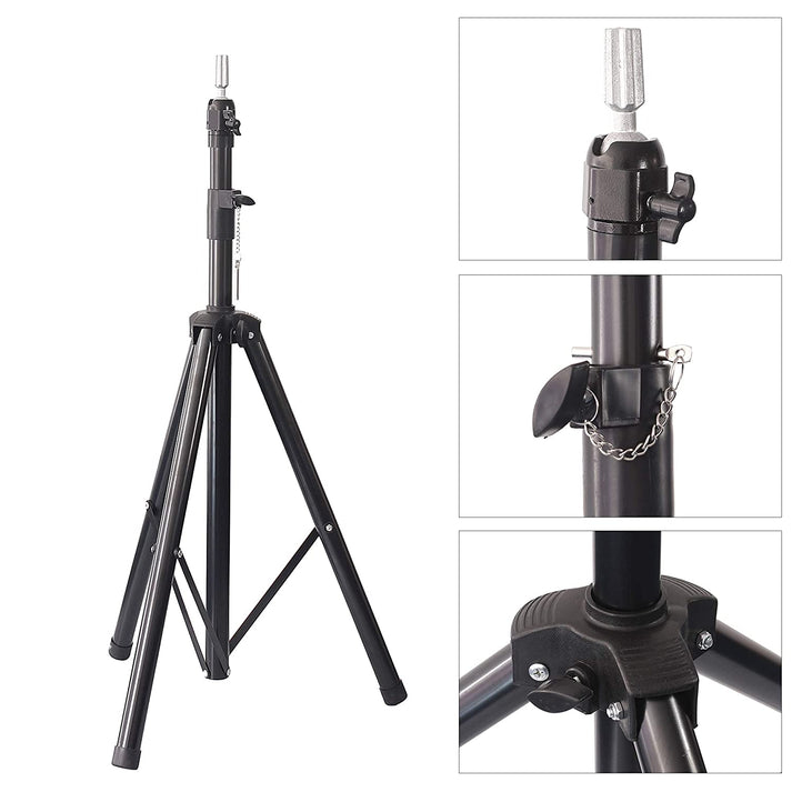 Trepied suport cap manechin coafor/frizerie pentru practica, Negru - xStoc [2]