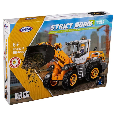 Buldozer de construit, 694 de piese, Multicolor - xStoc [2]