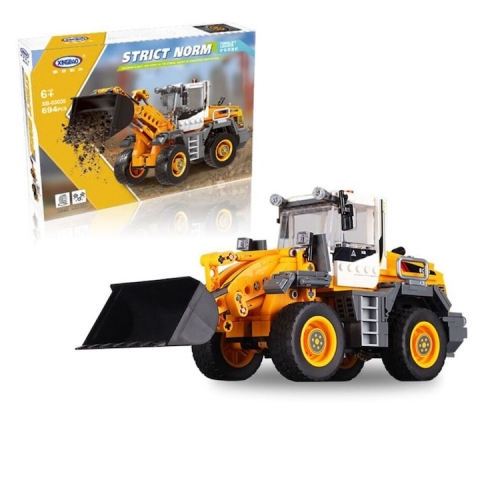 Jucari copii - Buldozer de construit, 694 de piese, Multicolor - xStoc