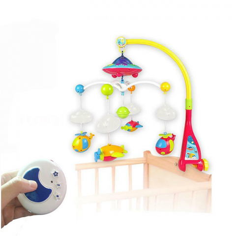 Carusel Interactiv Multifunctional, Jolie Magic Night, Accesorizat cu Proiector de Veghe Echipat cu 108 melodii [3]