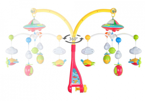 Carusel Interactiv Multifunctional, Jolie Magic Night, Accesorizat cu Proiector de Veghe Echipat cu 108 melodii [2]