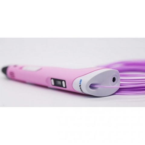 Creion 3D Pen pentru Desenat Obiecte 3D, filament 1.75 mm ,temperatura 230C, roz, [1]