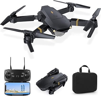 Jucari copii - Drona WIFI 2.4G Baterie 600 Mha HPV Camera 2MP Cu Transmisie Pe Telefon Live Buton De Return To Home 4CH 6 Axes  Brate Pliabile
