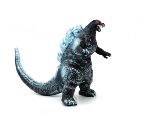 Figurine - Figurina Godzilla, cu baterii si sunete din cauciuc moale, albastru, 33 cm Lungime