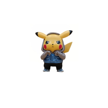 Figurina  Pokemon Pikachu, Model Bataus, din Plastic cauciucat, 10 cm, Multicolor [1]