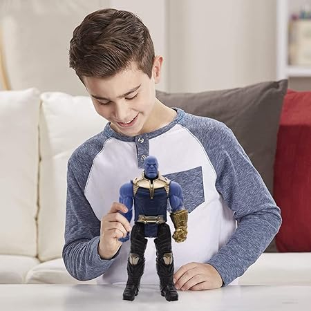 Figurina Thanos, Titan Hero ,30 cm, multicolor Sunete si lumini [3]