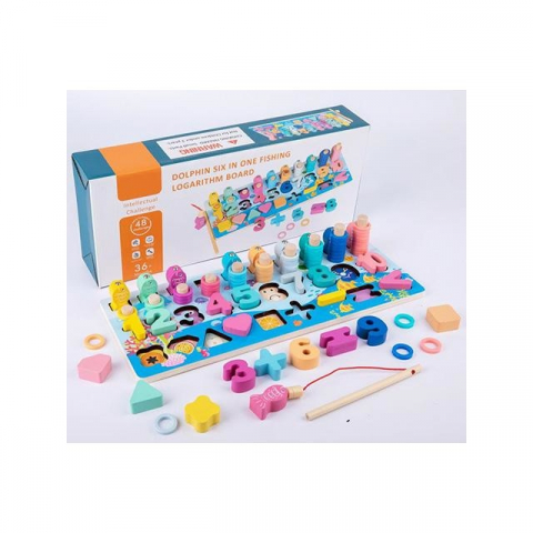 Joc educativ pentru copii, Magic Toys, Lemn, Multicolor - xStoc [1]