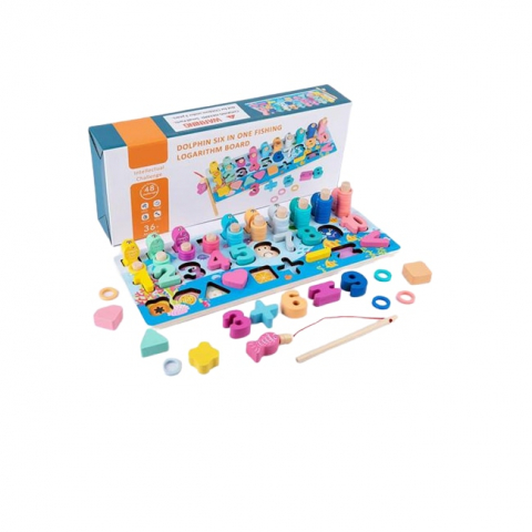 Jucari copii - Joc educativ pentru copii, Magic Toys, Lemn, Multicolor - xStoc
