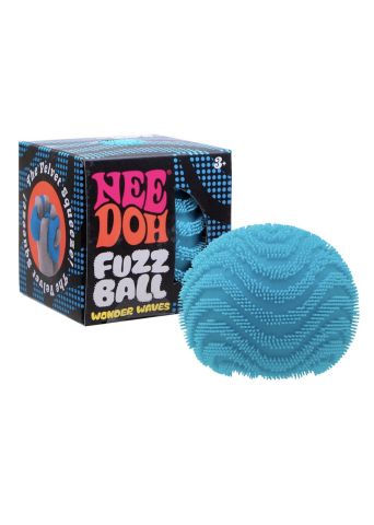Jucarii - Jucarie antistres Fuzz Ball NeeDoh, 6,3 cm Albastru