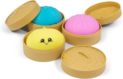 Jucarii interactive - Jucărie Antistres Squishy Dumpling mystery box, Multicolor