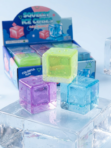 Jucarii interactive - Jucărie Antistres Squishy, Squeezy Ice Cubes