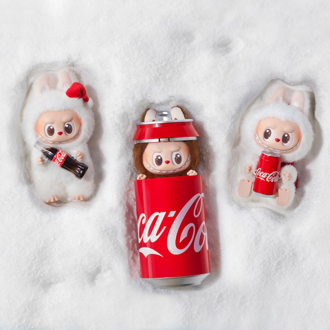 Jucarie de Plus Labubu, Coca Cola, Micutul Monstru, Blind Box 17 cm [4]