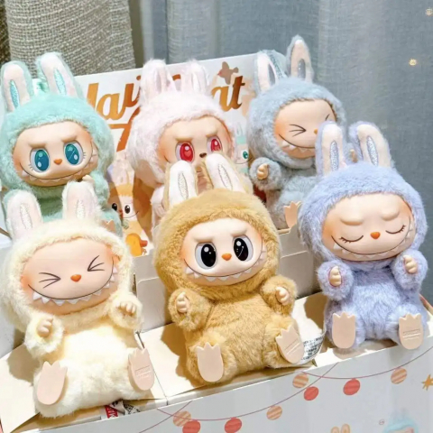Jucarie de Plus Labubu, Micutul Monstru, Blind Box 17 cm, Seria 2 Have a Seat [4]