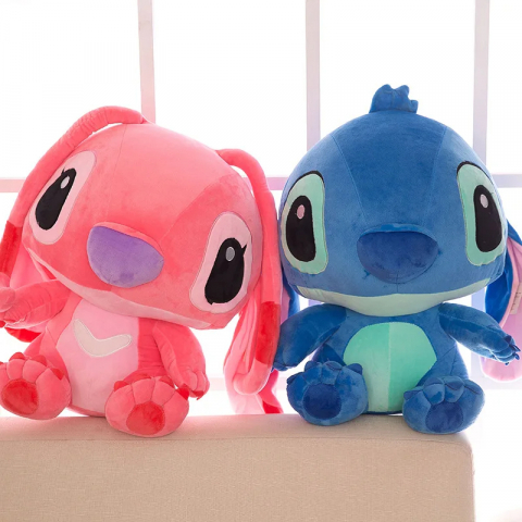 Jucari copii - Jucarie de plus Stitch si Angel, Personajele Din Lilo Si Stitch 65 cm