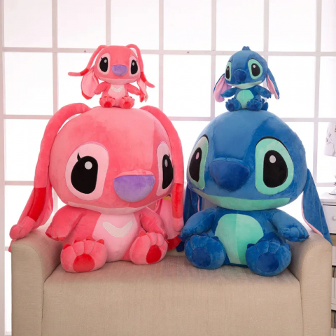Jucarie de plus Stitch si Angel, Personajele Din Lilo Si Stitch 65 cm [1]