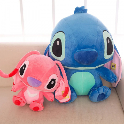 Jucarie de plus Stitch si Angel, Personajele Din Lilo Si Stitch 65 cm [5]