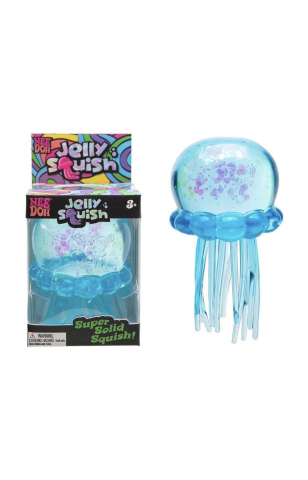 Jucarii interactive - Jucarie Squeezy NeeDoh meduza, Anti-Stres Revnire Lenta Albastru