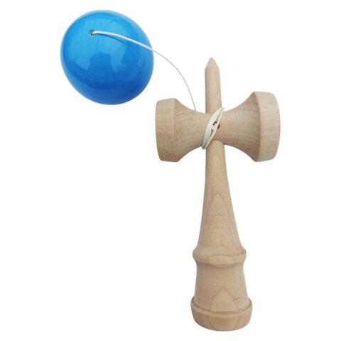 Kendama profesionala, Bila din lemn, Albastru lucios [2]