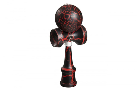 Kendama profesională din lemn, jucărie japoneză, design crăpat CRACK, culoare Roșu/Negru Nu există recenzii încă. [2]
