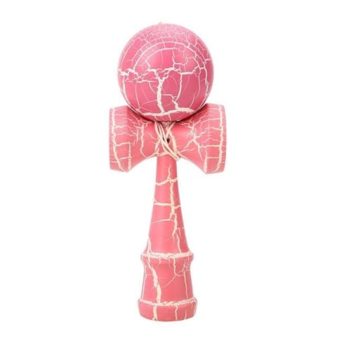 Kendama - Kendama profesionala roz, Lemn, 18 cm