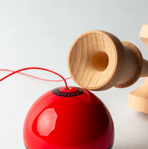 Kendama Starter Sweets, formă nouă Amped, ROSU [2]