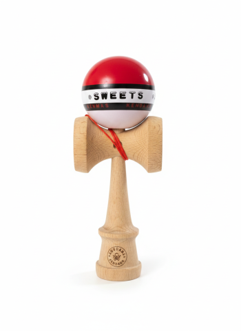 Kendama - Kendama Starter Sweets, formă nouă Amped, ROSU