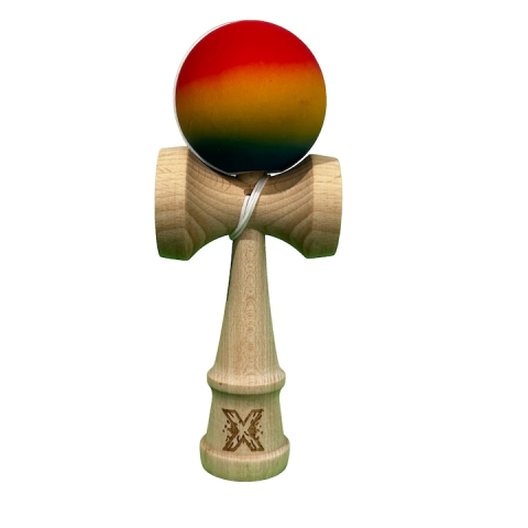 Kendama - Kendama X Original Profesional, Model Gradient, 18cm, din Lemn