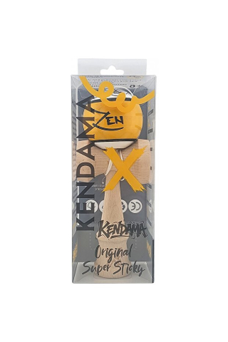 Kendama X Originala, Profesionala, Zen,, din Lemn, Super Sticky, 18 cm, Auriu/Alb/Negu [4]