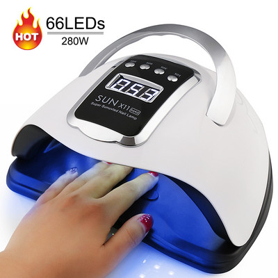 Lampi led uv - Lampa Profesionala SUN X11 MAX 280W, 66 LED-uri UV, , Senzor De Miscare, ,