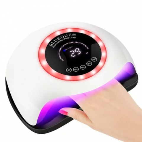 Lampi led uv - Lampa UV LED Profesionala Blueque V6, 168W, 42LED-UV, Display Digital, Touch Control