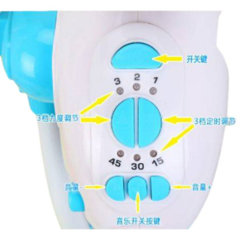 Leagan electric, multifunctional, Baby Cradle, muzical, cu vibratii si plasa anti-insecte, albastru, pentru bebelusi, + 0 Luni [5]