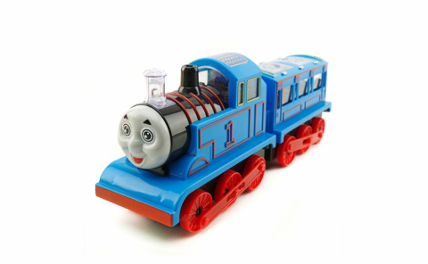 Jucarii - Locomotiva Thomas & Friends cu vagon cu sunete si lumini