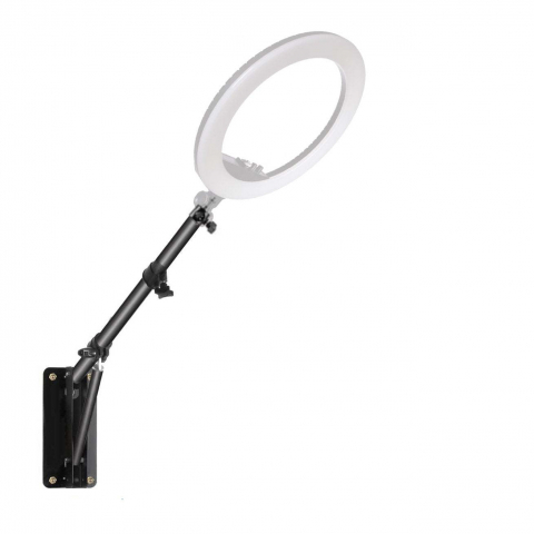 Echipament studio - Lumina LED cu Brat Mobil, Bi-color 3200K-5600K, Intensitate Reglabila, Set cu Suport, 74-136cm