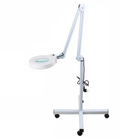 Lampi cu lupa - Lupa Cosmetica NEON, Roti si Lupa cu 5 Dioptrii - Marire 275 % - xStoc
