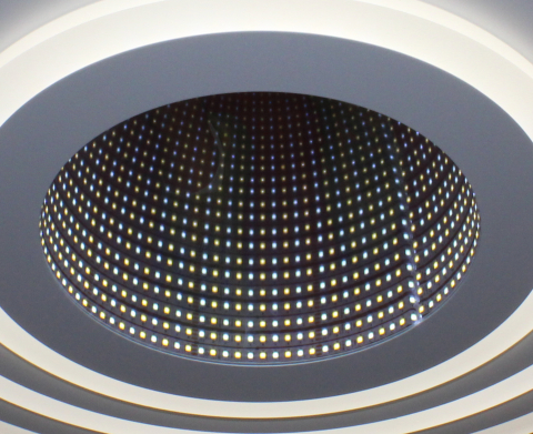 Lustra Led Design modern SLS - 3D, Aplicatie, Telecomanda, Intensitate reglabila 200w 7634 [4]