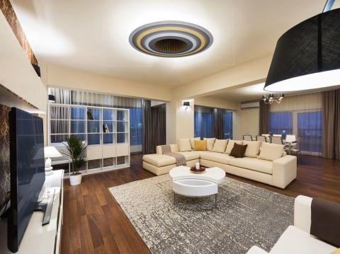 Iluminat & Electrice - Lustra Led Design modern SLS - 3D, Aplicatie, Telecomanda, Intensitate reglabila 200w 7634
