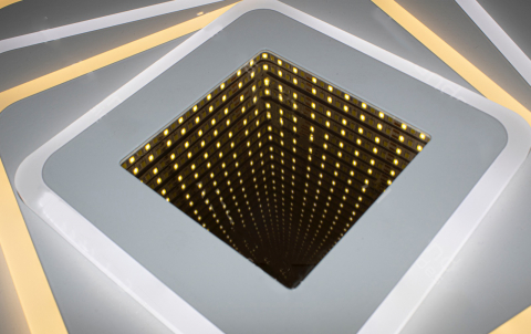 Lustra Led Design modern SLS - 3D, Aplicatie, Telecomanda, Intensitate reglabila 200w 7636 [1]