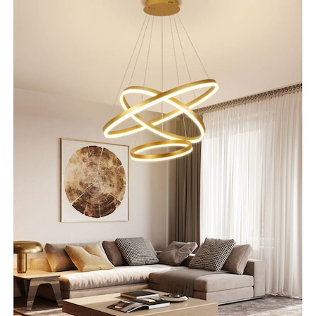 Iluminat & Electrice - Lustra Led SLS - Design modern, Inaltime Reglabila, Telecomanda, 40x60x80 cm, 5512