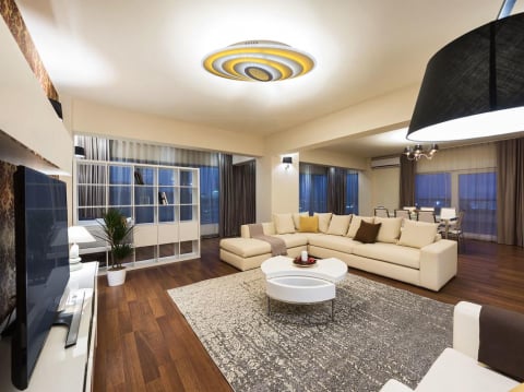 Iluminat & Electrice - Lustra Led Design modern SLS - 3D, Aplicatie, Telecomanda, Intensitate reglabila 200w 7631
