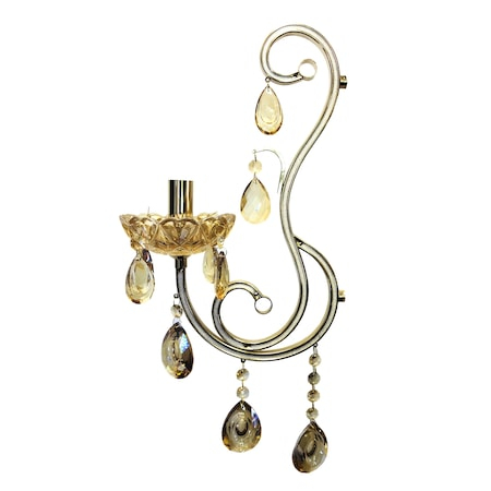Lustra tip candelabru cristal, 5 brate, auriu E14, IP20, H0055/5 [1]