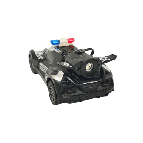 Masina de politie de jucarie cu telecomanda, KMRC, 6+, Multicolor [2]