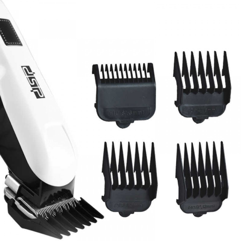 Masina de Tuns Profesionala DSP 90057 Reincarcabila, Alb, 4 Accesorii [1]