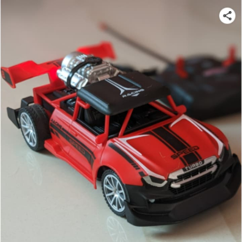 Masina R/C 4 directii, Muscle Car, cu Fum si Acumulator, 18cm, Rosie, - xStoc [2]