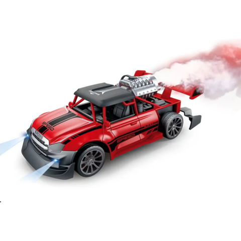 Masina R/C 4 directii, Muscle Car, cu Fum si Acumulator, 18cm, Rosie, - xStoc [1]