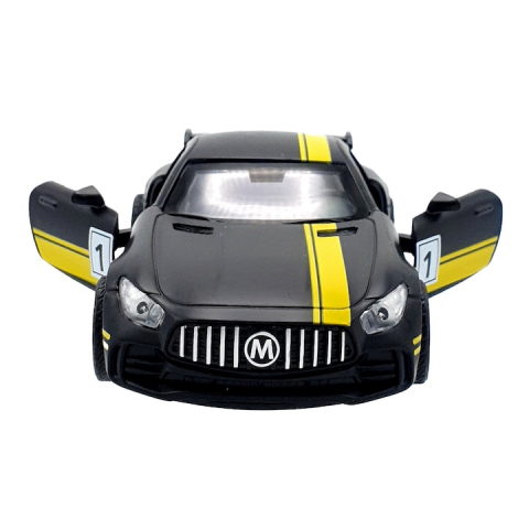 Masinuta metalica cu portiere mobile, negru [2]