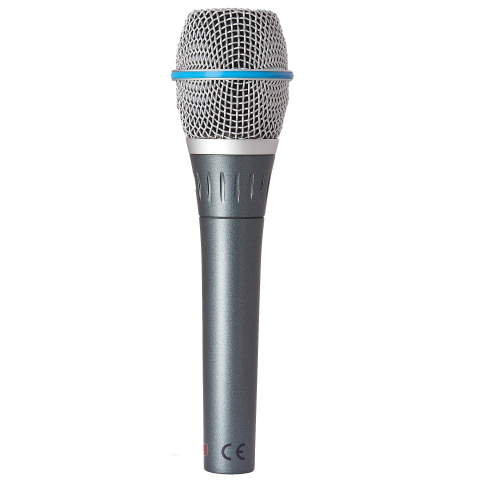 Microfon Profesional BT87 - Condensator, Supercardioid, cu Fir, Husa Protectie, Nuca pentru prindere [1]