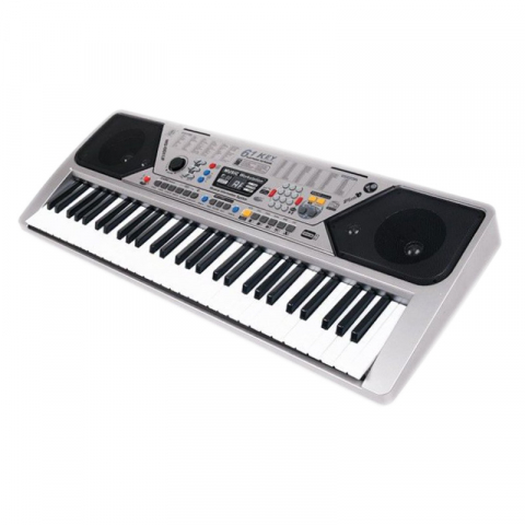 Orga electronica - Orga electronica MQ-001UF, USB, 61 clape, 100 timbre, functie MP3, radio FM, reglaj ritm, microfon inclus