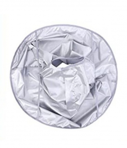 Pelerina de tuns, 60cm, gri argintiu, design umbrela, pentru barbati, 1 bucata [2]
