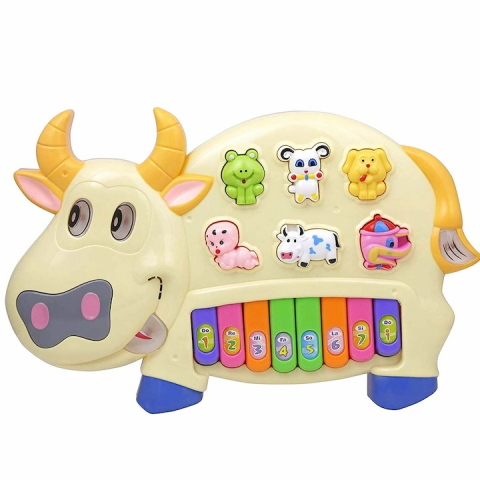 Jucari copii - Pianina vacuta muzicala de jucarie pentru copii cu melodii si sunete de animale