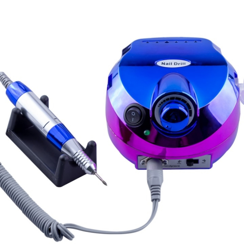 Freze electrice - Pila / Freza Electrica Unghii Profesionala 45.000RPM Cameleon Blue, 65W - xStoc